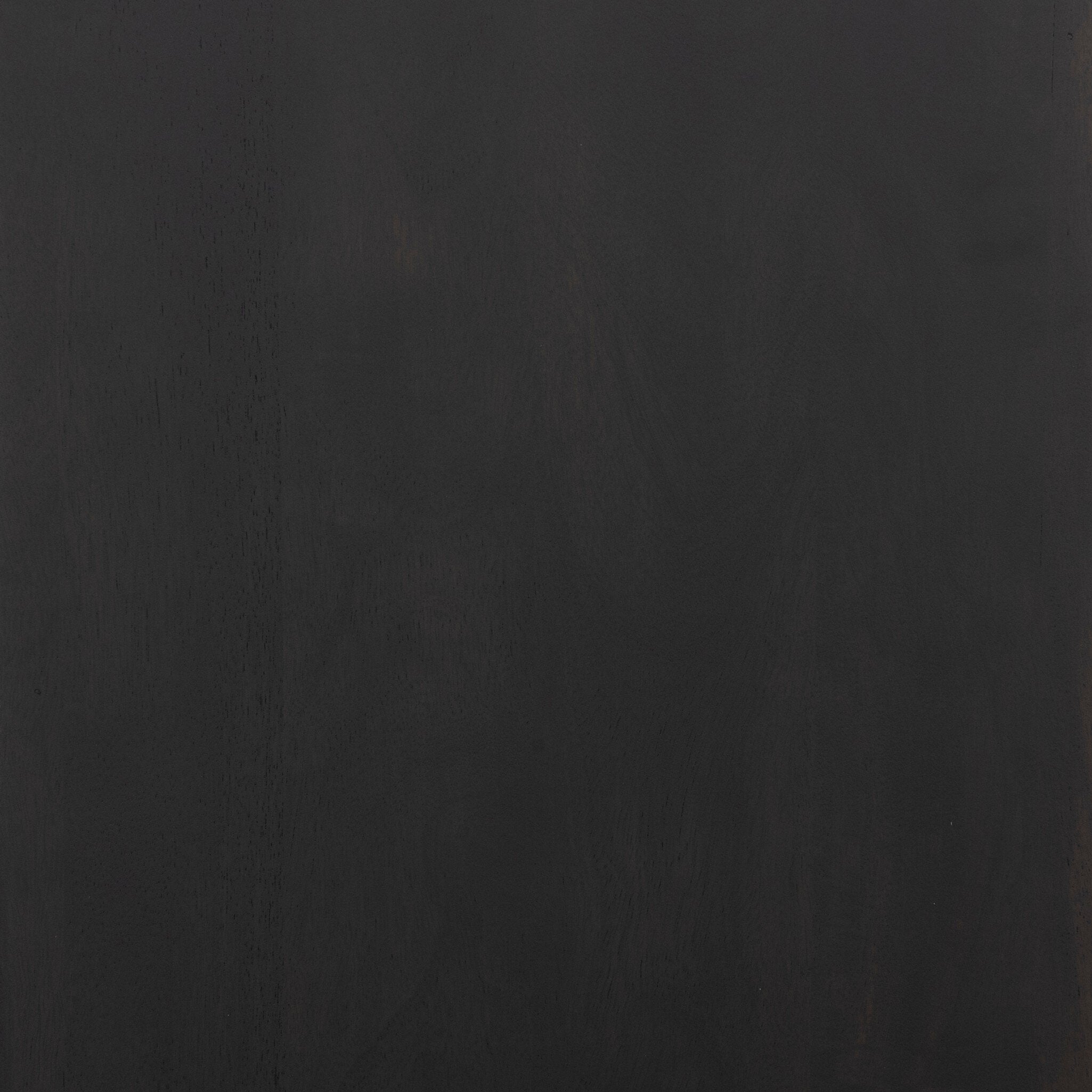 Four Hands Santiago Bar Cabinet — Smoked Black Mango-Fluted Glass-Irish Brown Marble