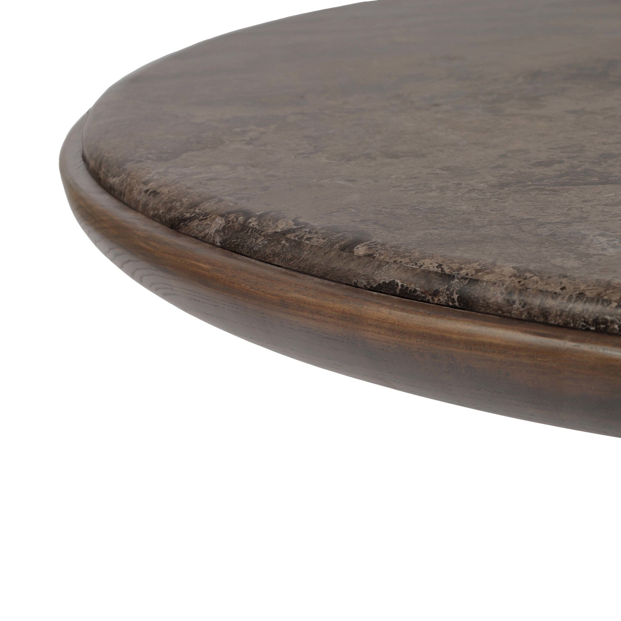 Four Hands Zeke Coffee Table — Coco Nettlewood-Warm Grey Marble-Coco Ash Veneer