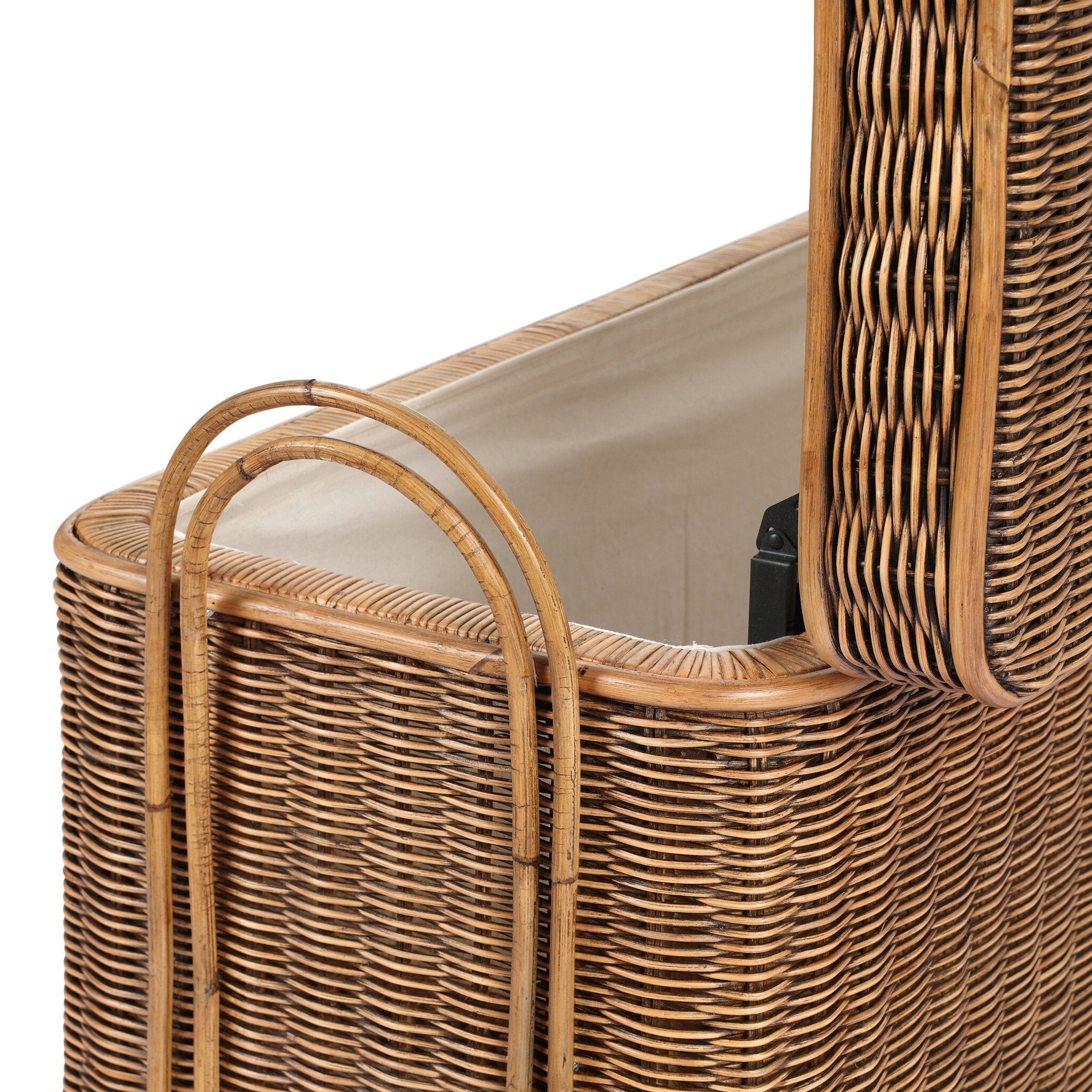 Four Hands Rowina Trunk — Natural Brown Rattan