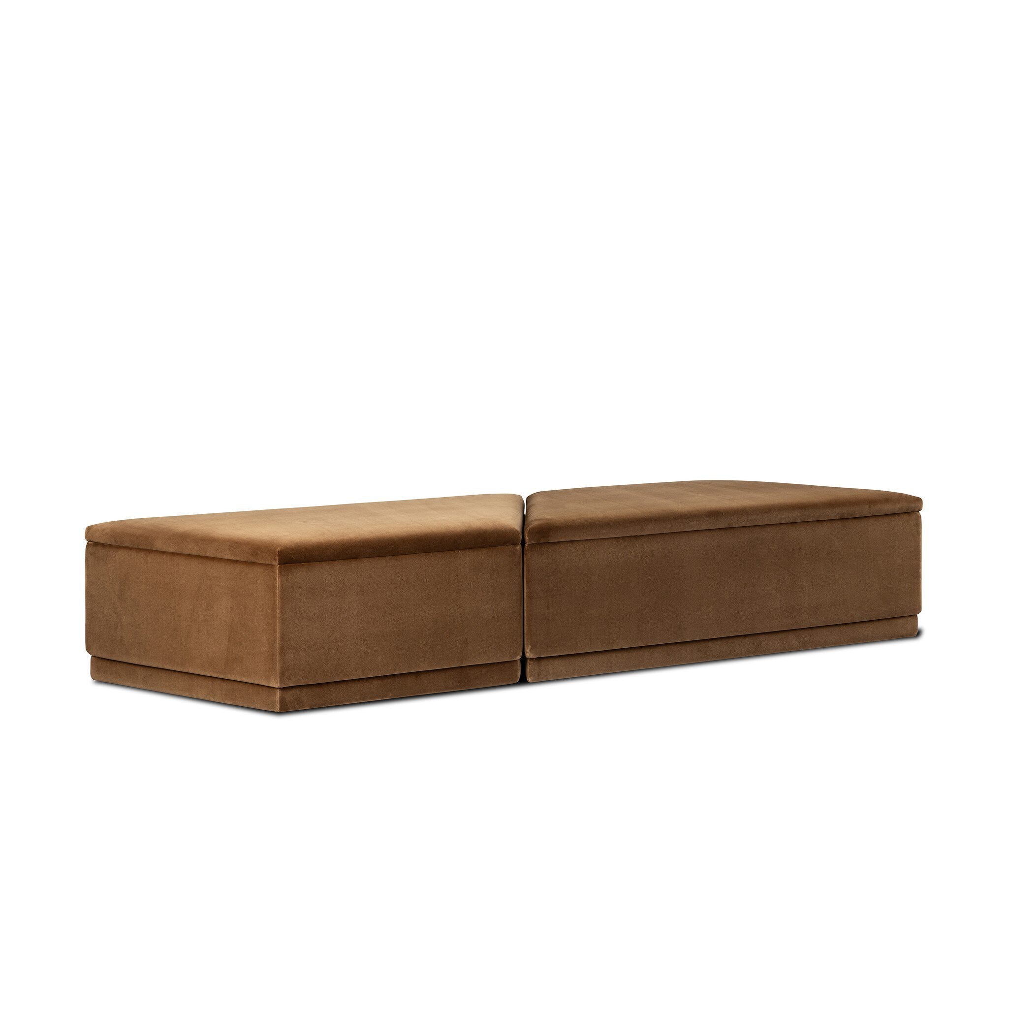 Four Hands Becenti Ottoman — Surrey Ochre