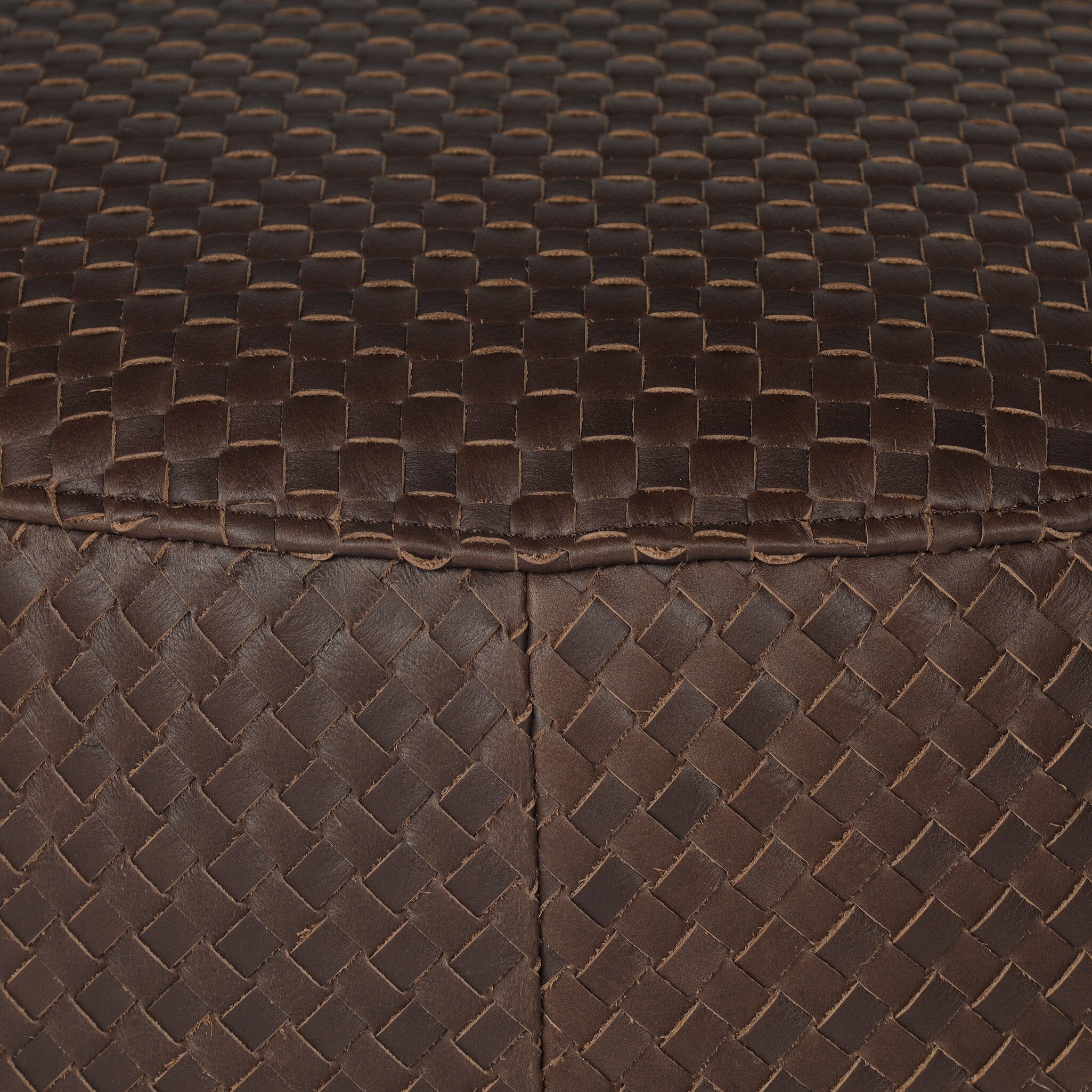 Four Hands Montello Ottoman — Lorento Cigar-Sienna Brown