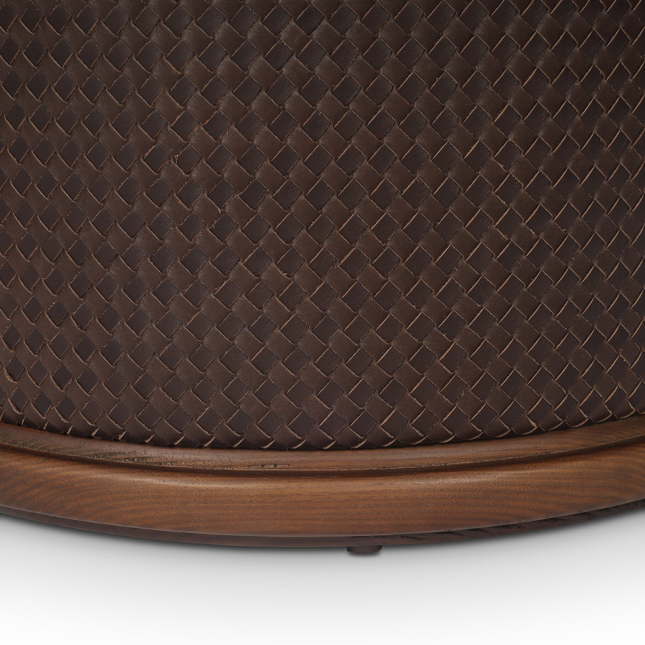 Four Hands Montello Ottoman — Lorento Cigar-Sienna Brown