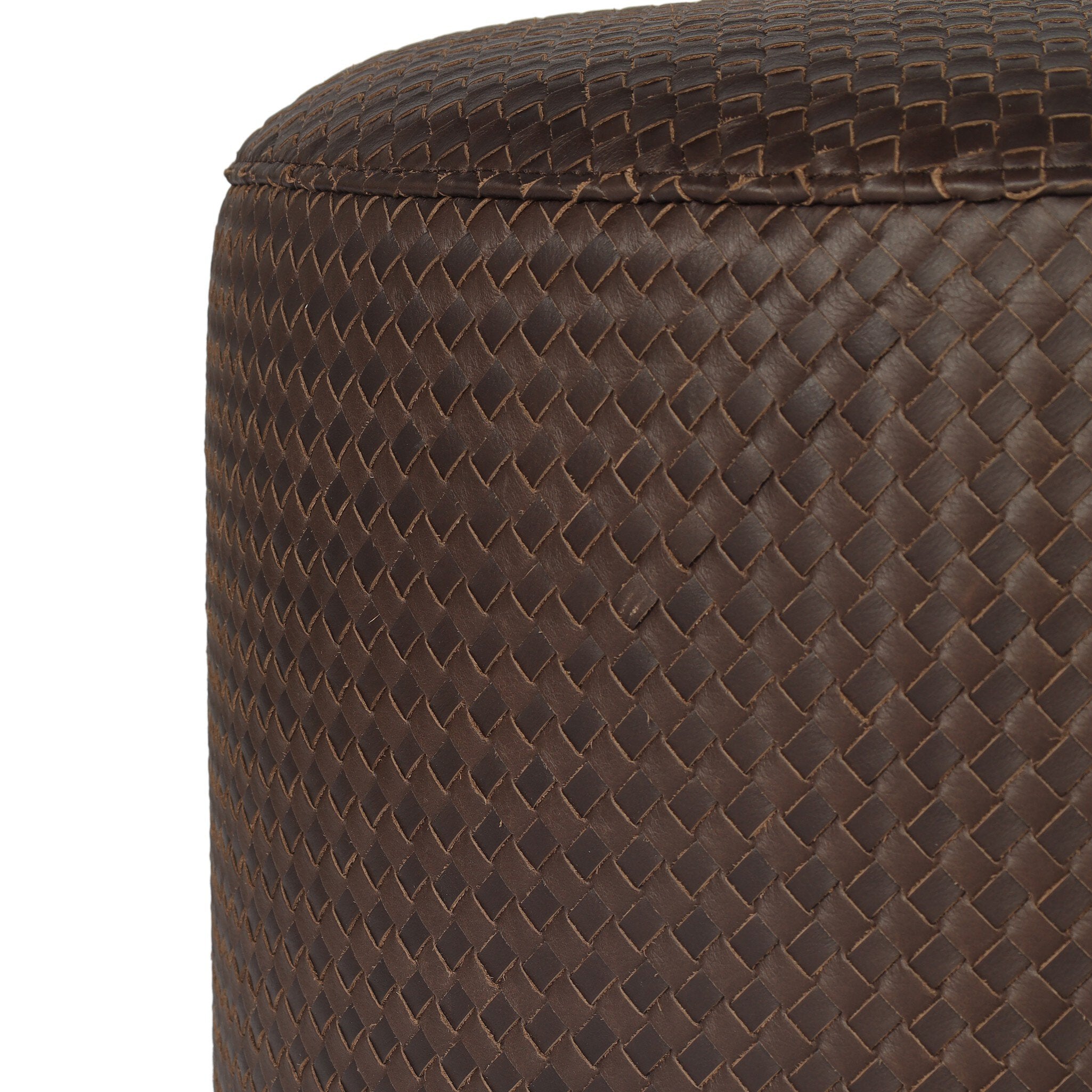 Four Hands Montello Ottoman — Lorento Cigar-Sienna Brown