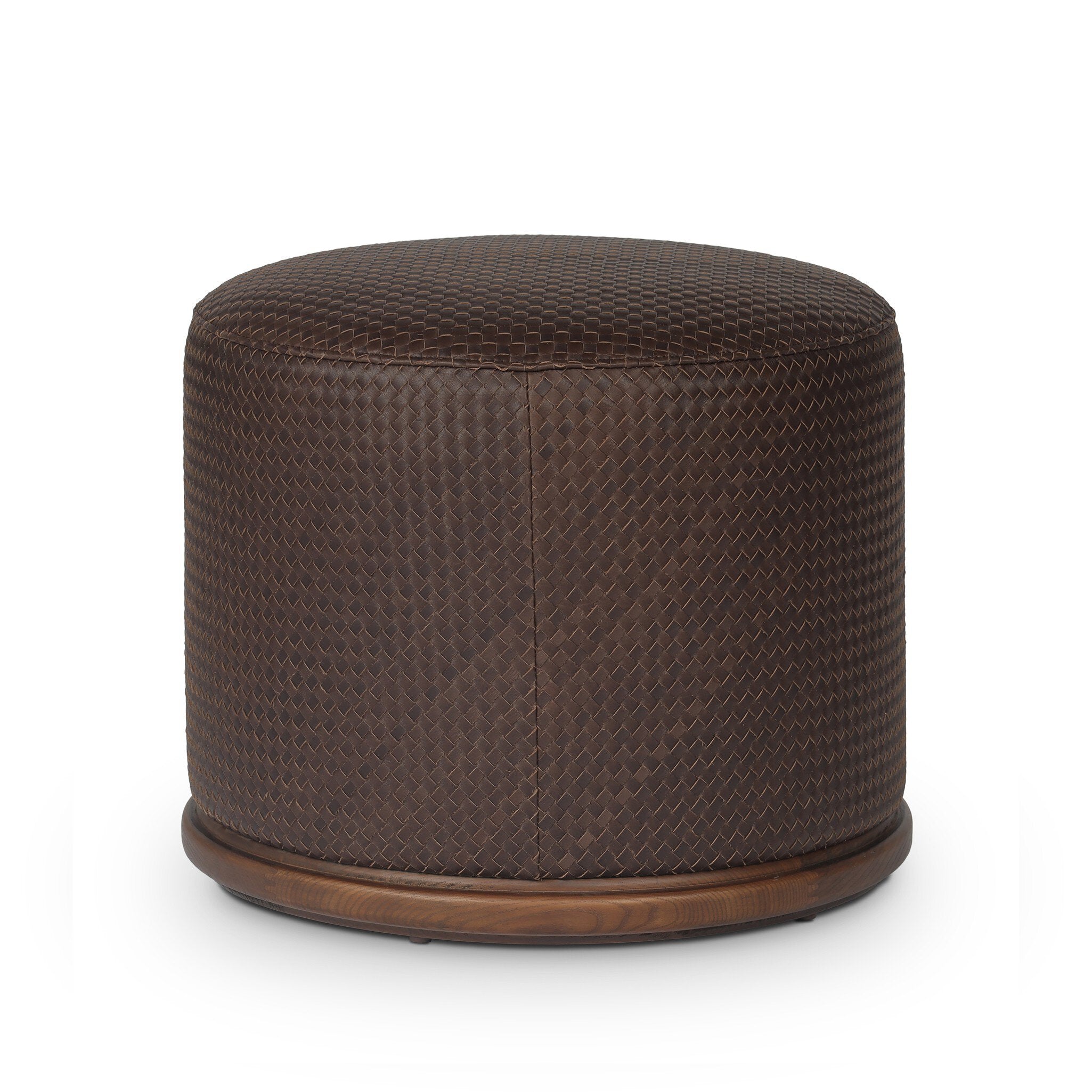 Four Hands Montello Ottoman — Lorento Cigar-Sienna Brown