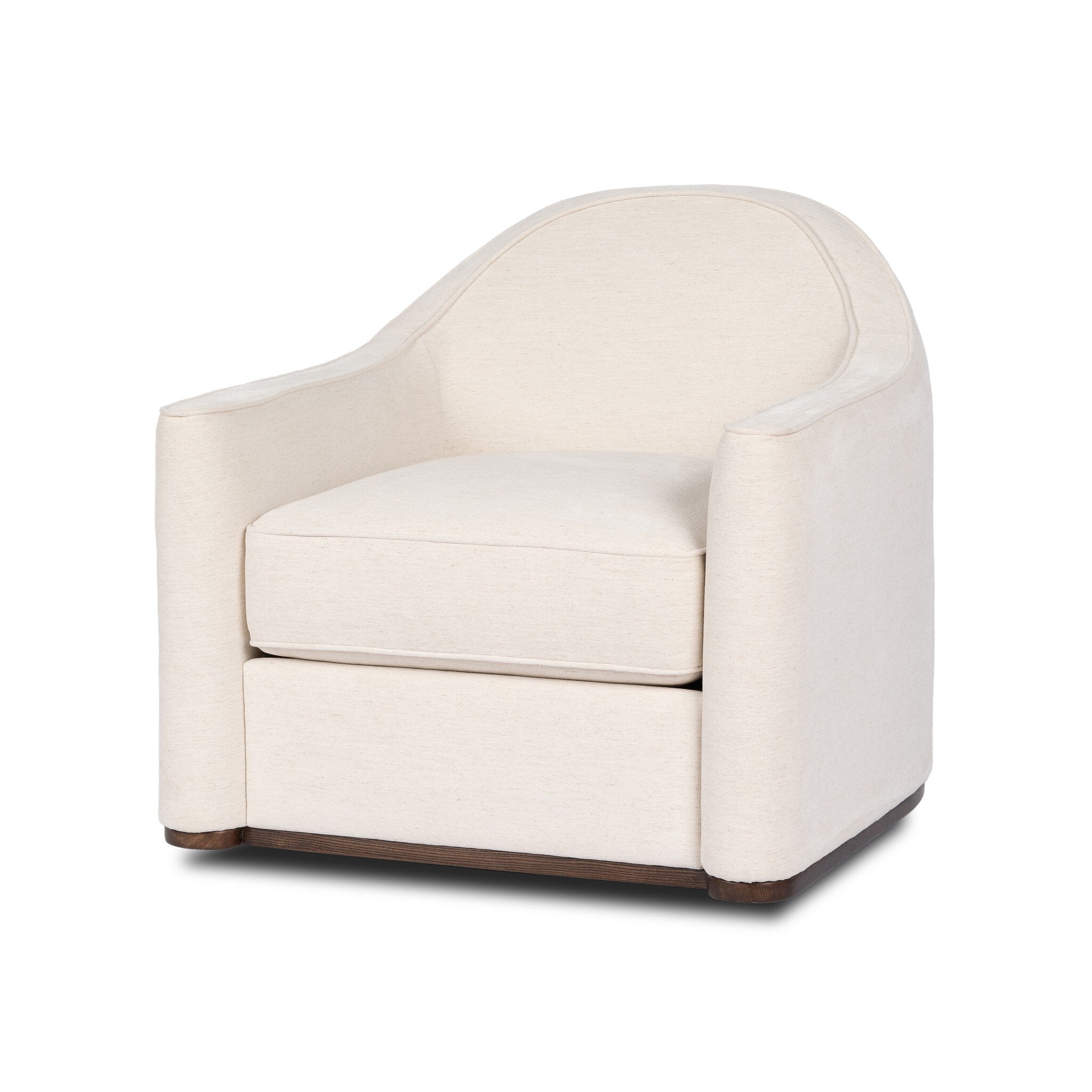 Four Hands Chella Swivel Chair — Laughlin Bone-Fawn Ash