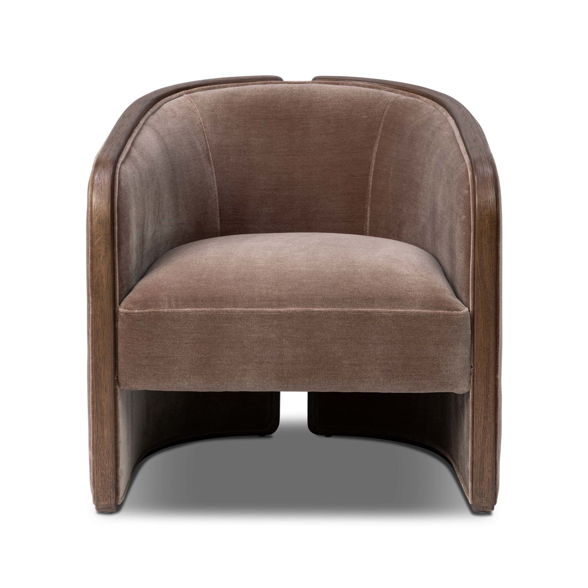 Four Hands Voss Chair — Monte Mushroom-Fawn Oak