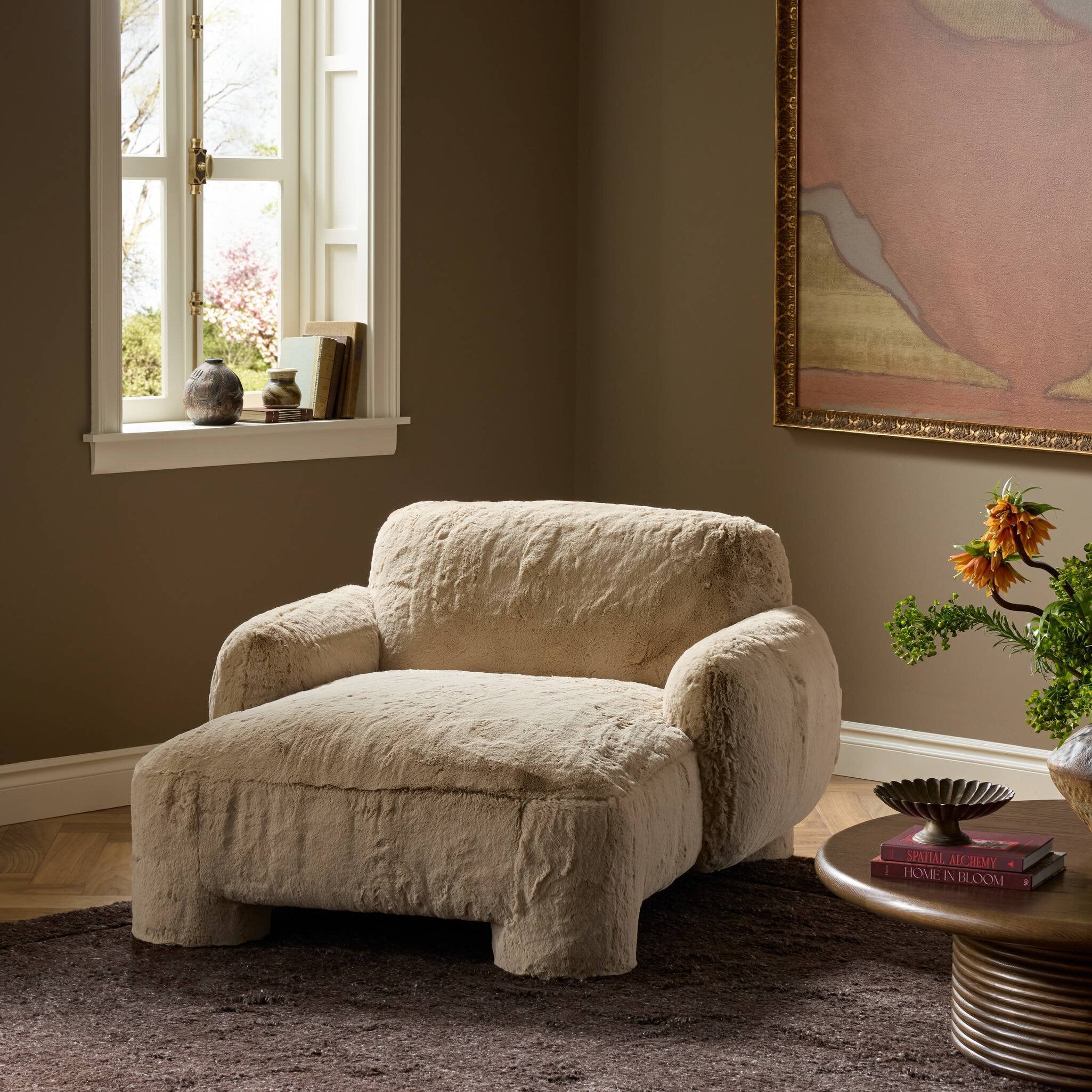 Four Hands Mingh Chaise — Boden Pewter