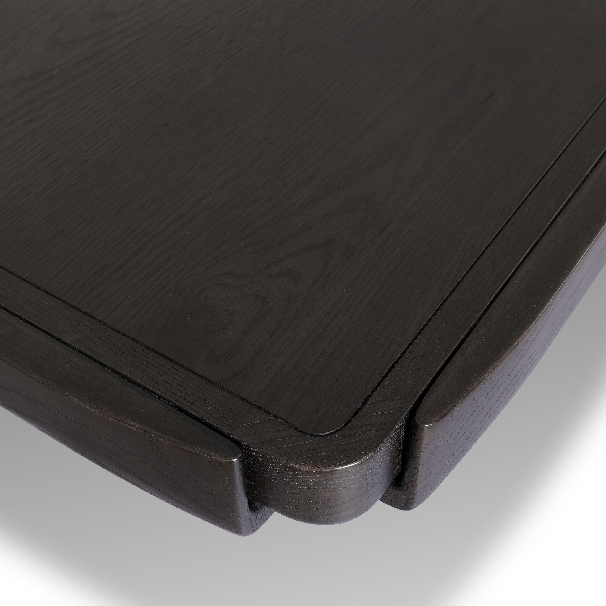 Four Hands Floyd Dining Table — Smoked Black Oak-Smoked Black Oak Veneer