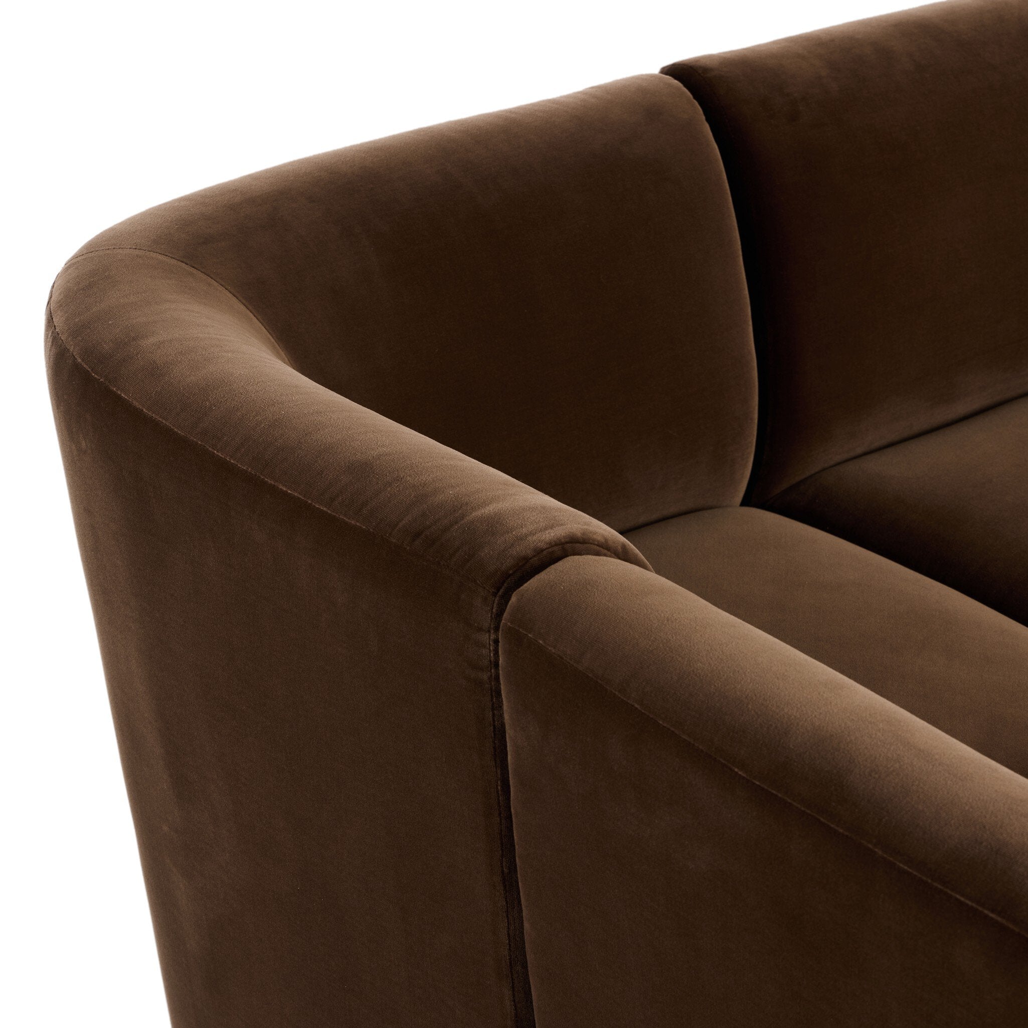 Four Hands Dorset Banquette L-Shape — Surrey Mink-Weathered Oak