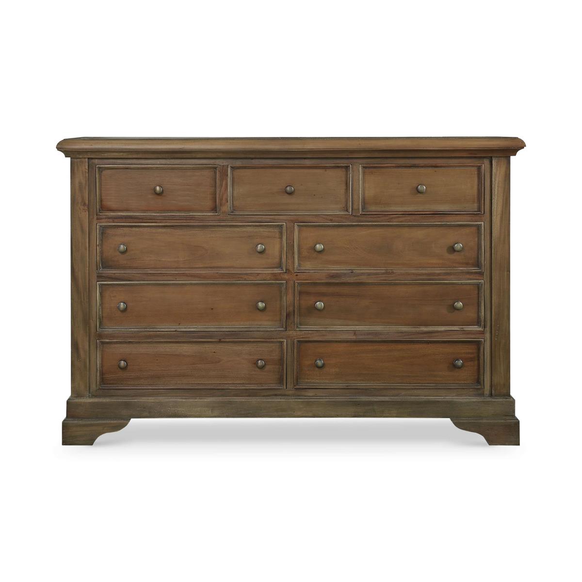 Bramble Huntley 9 Drawer Dresser — Straw Wash
