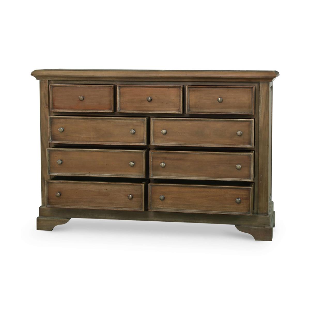 Bramble Huntley 9 Drawer Dresser — Straw Wash