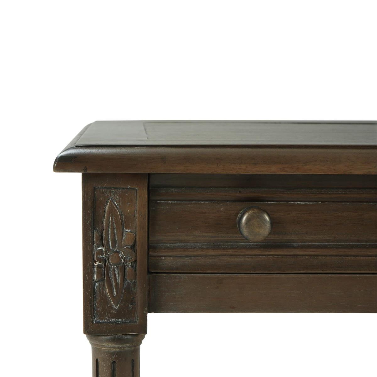 Bramble Melissa Side Table — Straw Wash / Rattan Glaze
