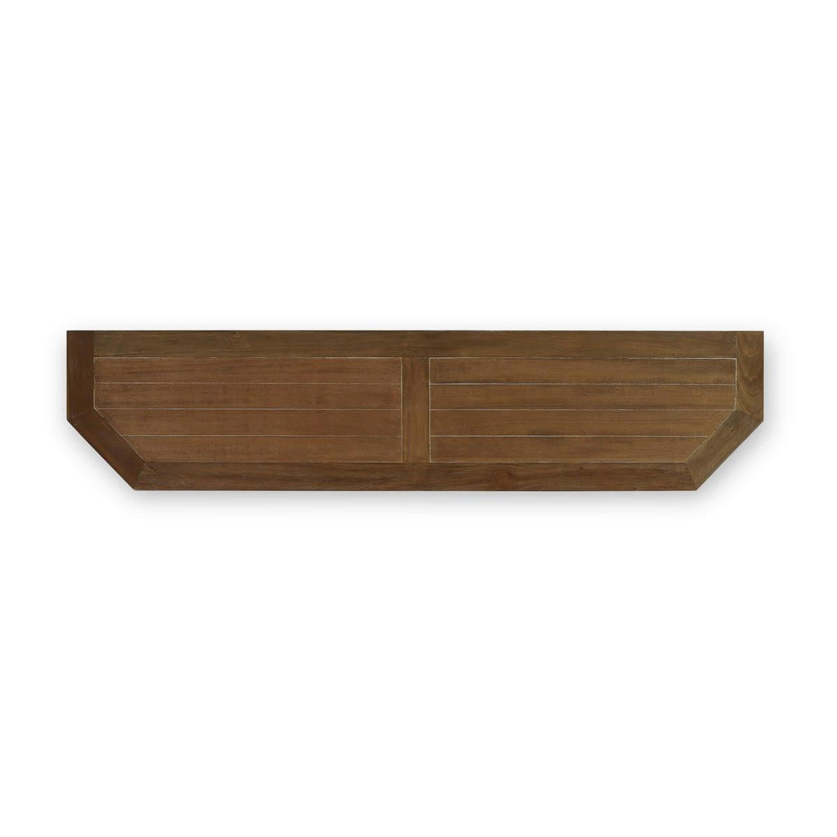 Bramble Cape Cod Narrow Media Console — Straw Wash / Architectural White