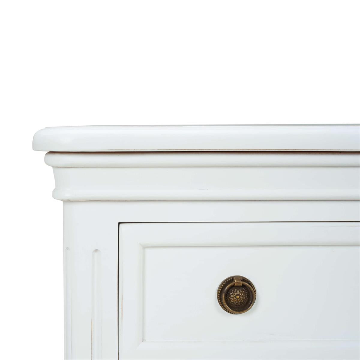 Bramble Hayward 3 Drawer Dresser Small — Architectural White / Light Distressed