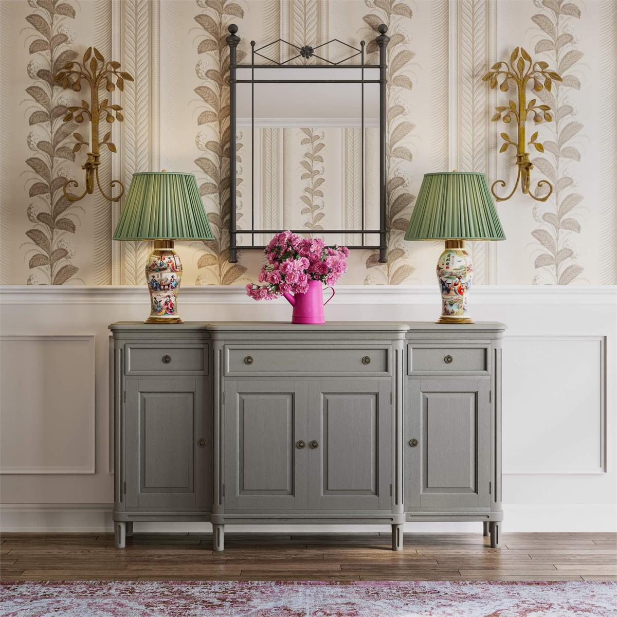 Bramble Hayward Media Cabinet — Grey Charleston