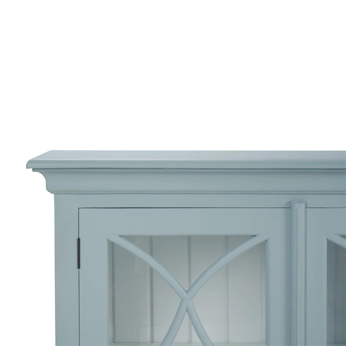 Bramble Hamilton 4 Door Buffet — Frosted Blue / True White *
