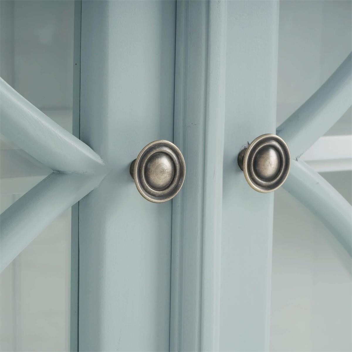 Bramble Hamilton 4 Door Buffet — Frosted Blue / True White *