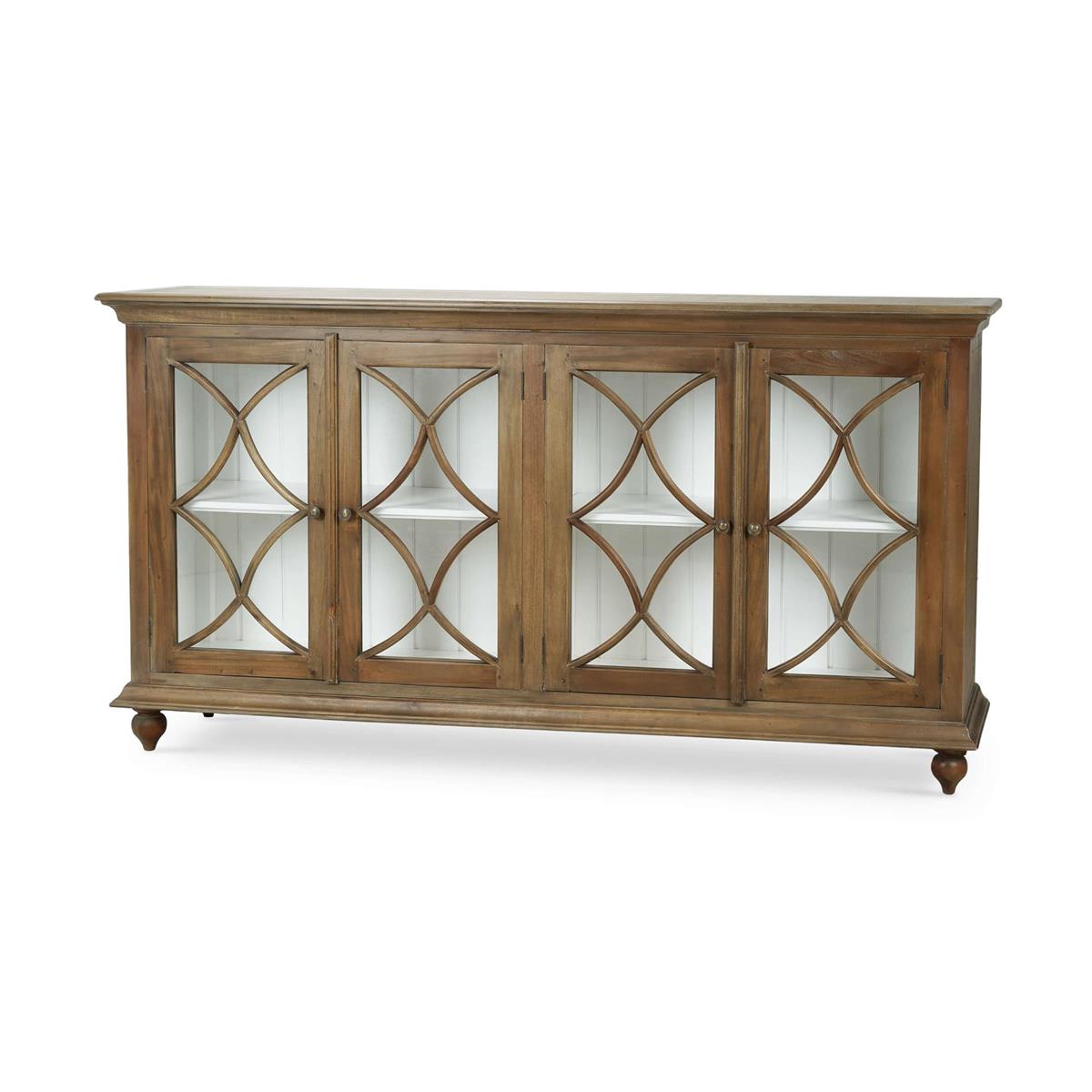 Bramble Hamilton 4 Door Buffet — Straw Wash / Architectural White