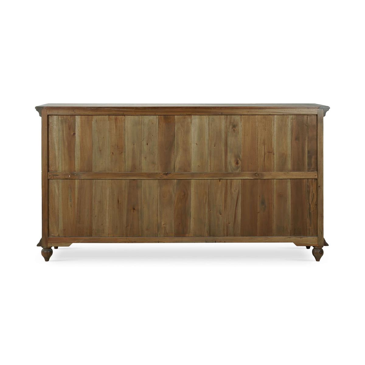 Bramble Hamilton 4 Door Buffet — Straw Wash / Architectural White