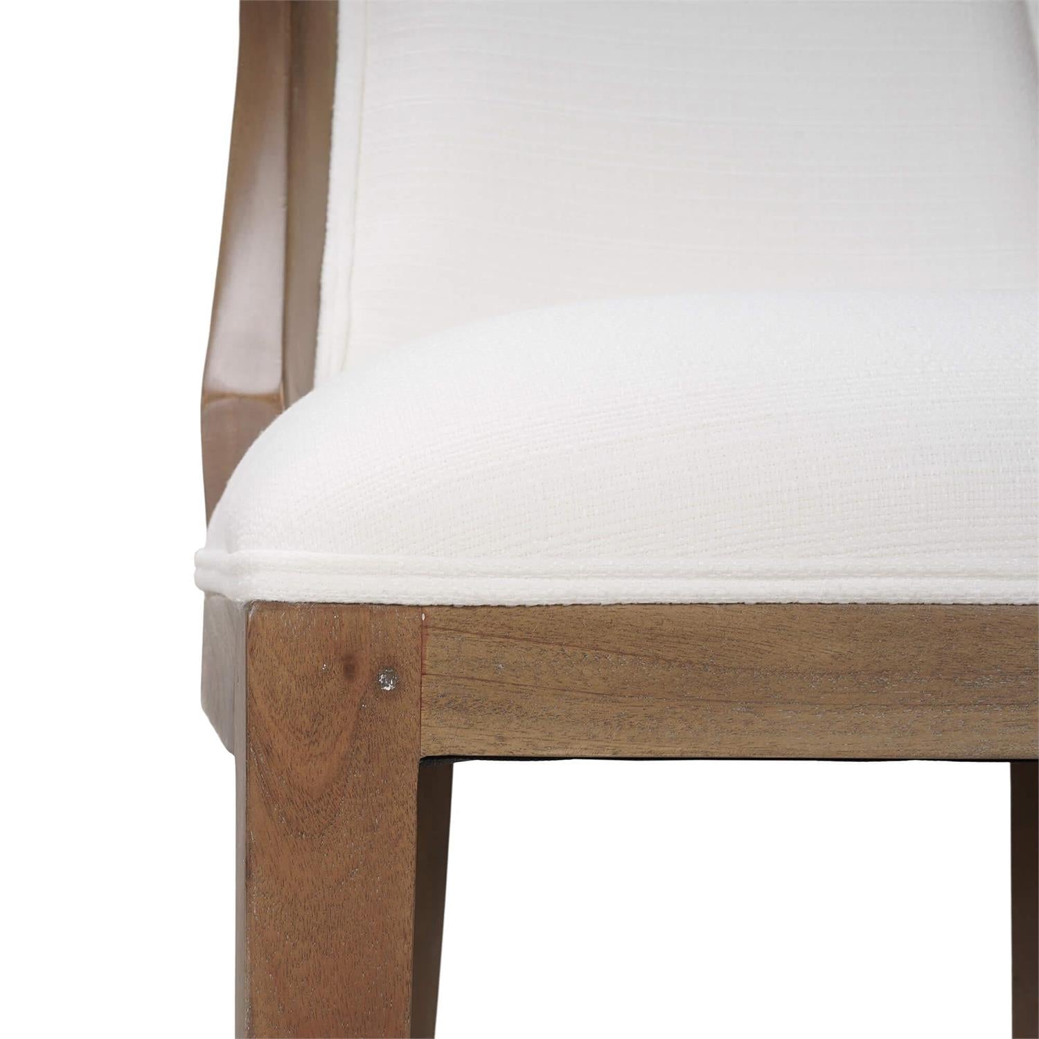 Bramble Monarch Counter Stool — Straw Wash / Arctic