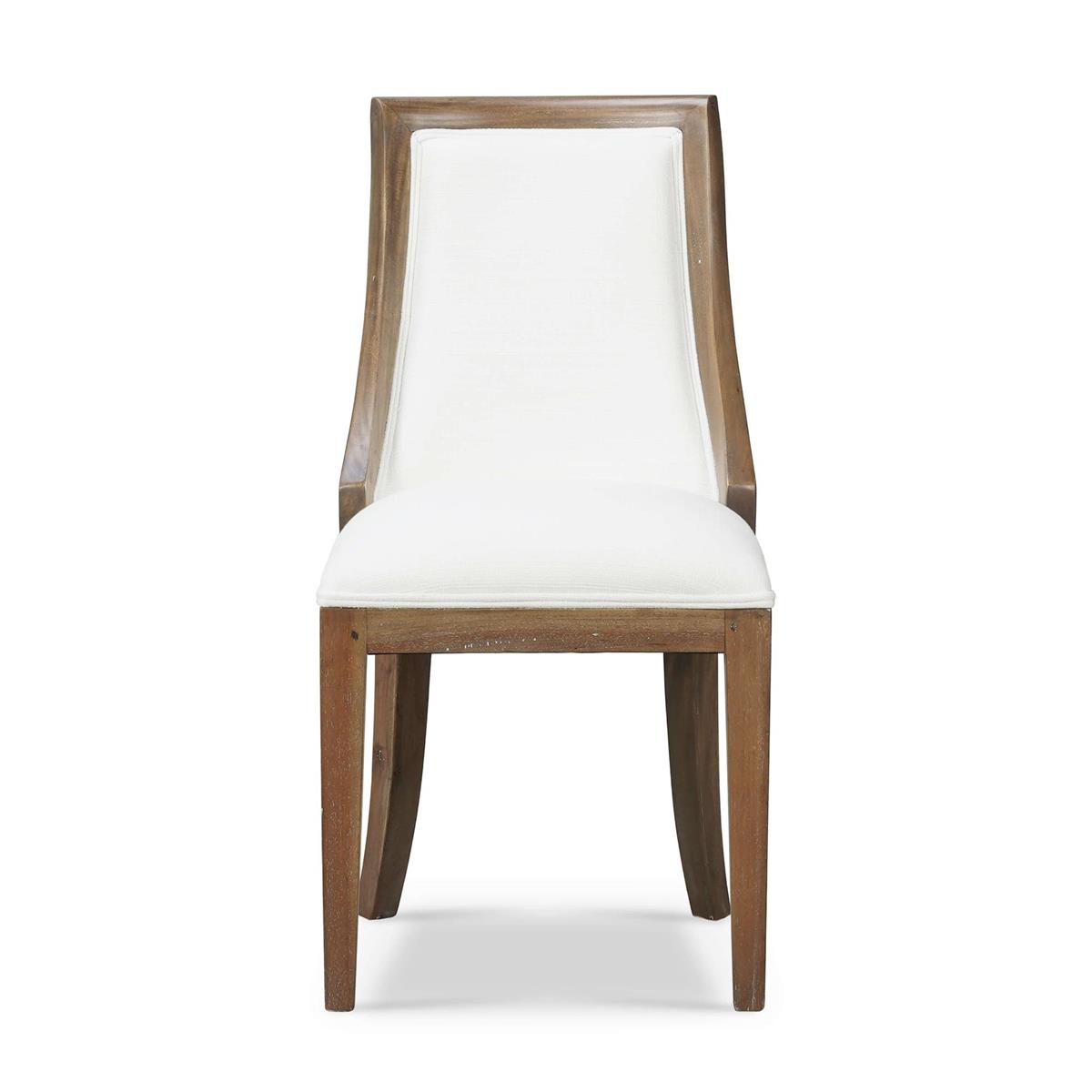 Bramble Monarch Dining Chair — Straw Wash / Arctic