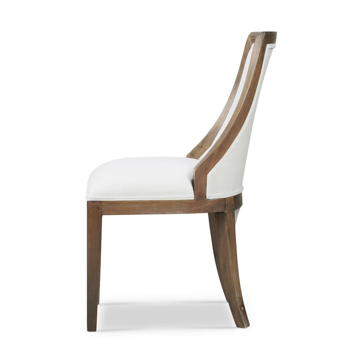 Bramble Monarch Dining Chair — Straw Wash / Arctic