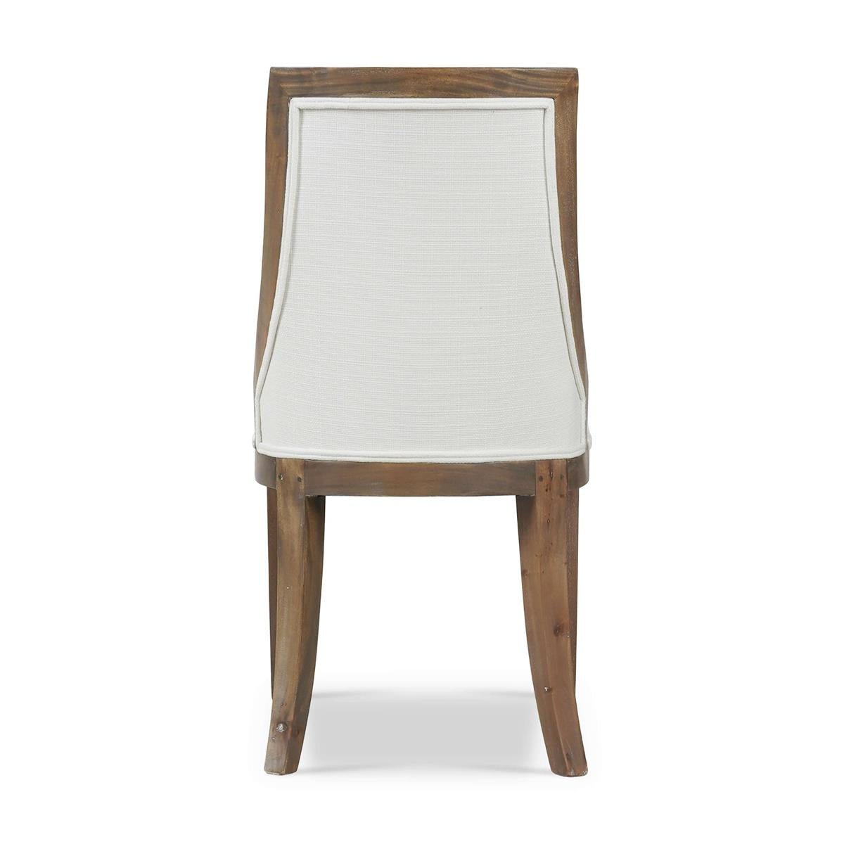 Bramble Monarch Dining Chair — Straw Wash / Arctic