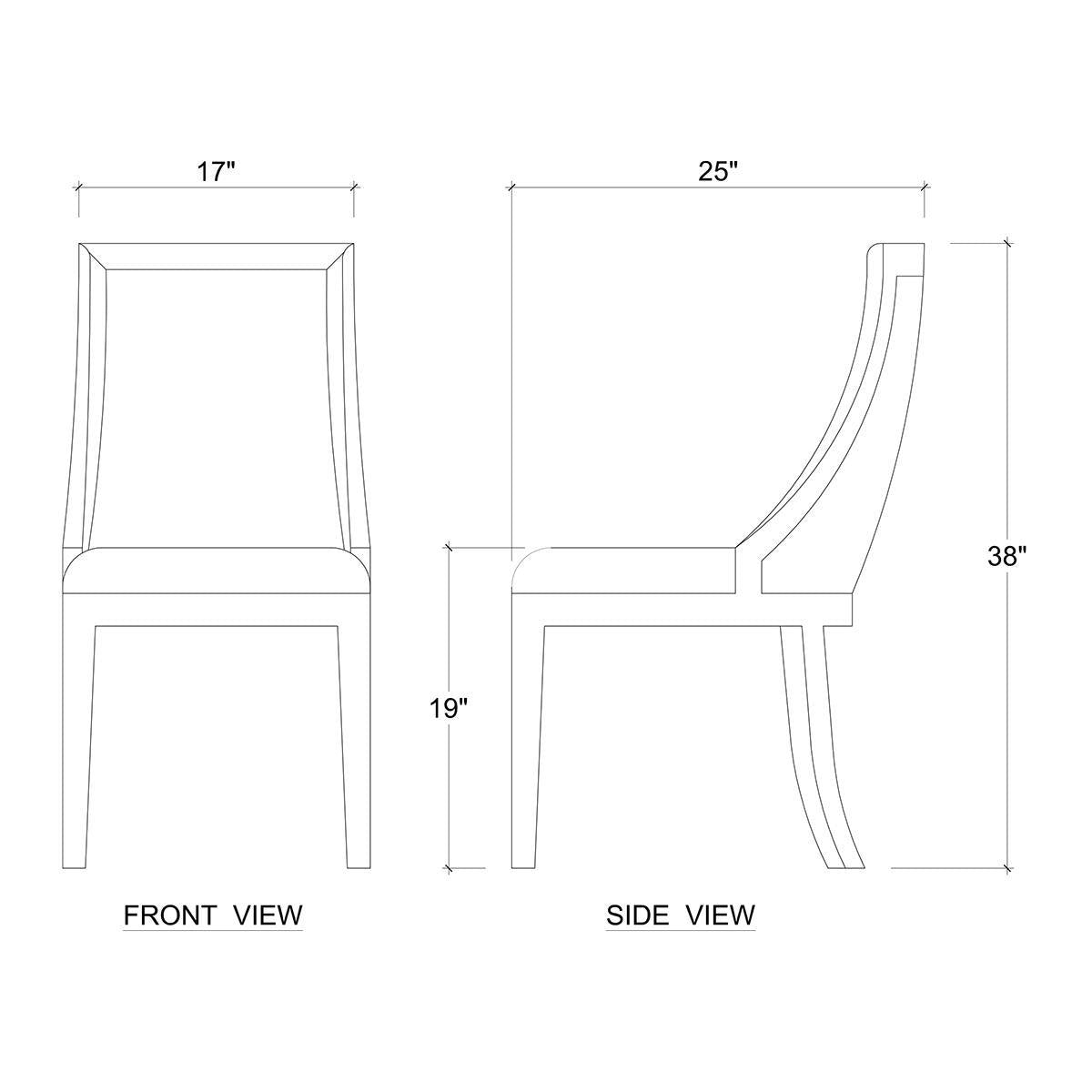 Bramble Monarch Dining Chair — Straw Wash / Arctic