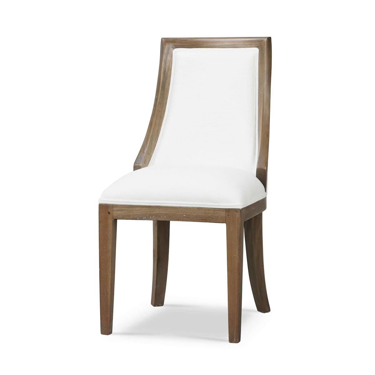 Bramble Monarch Dining Chair — Straw Wash / Arctic