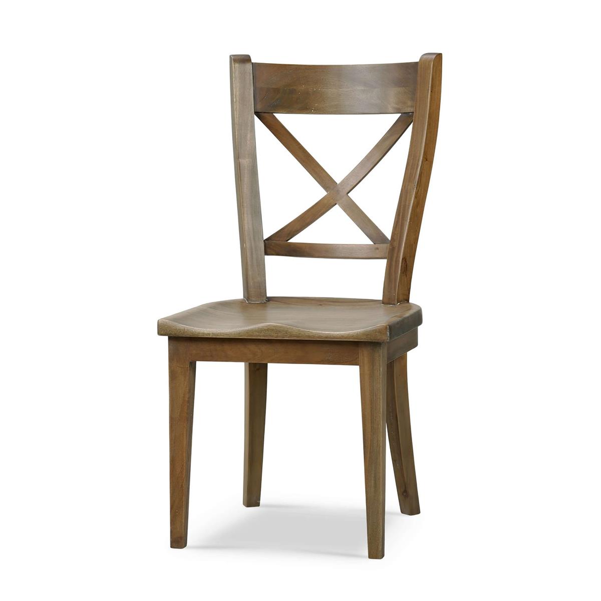 Bramble Summerset Chair w/ Wood Seat — Straw Wash