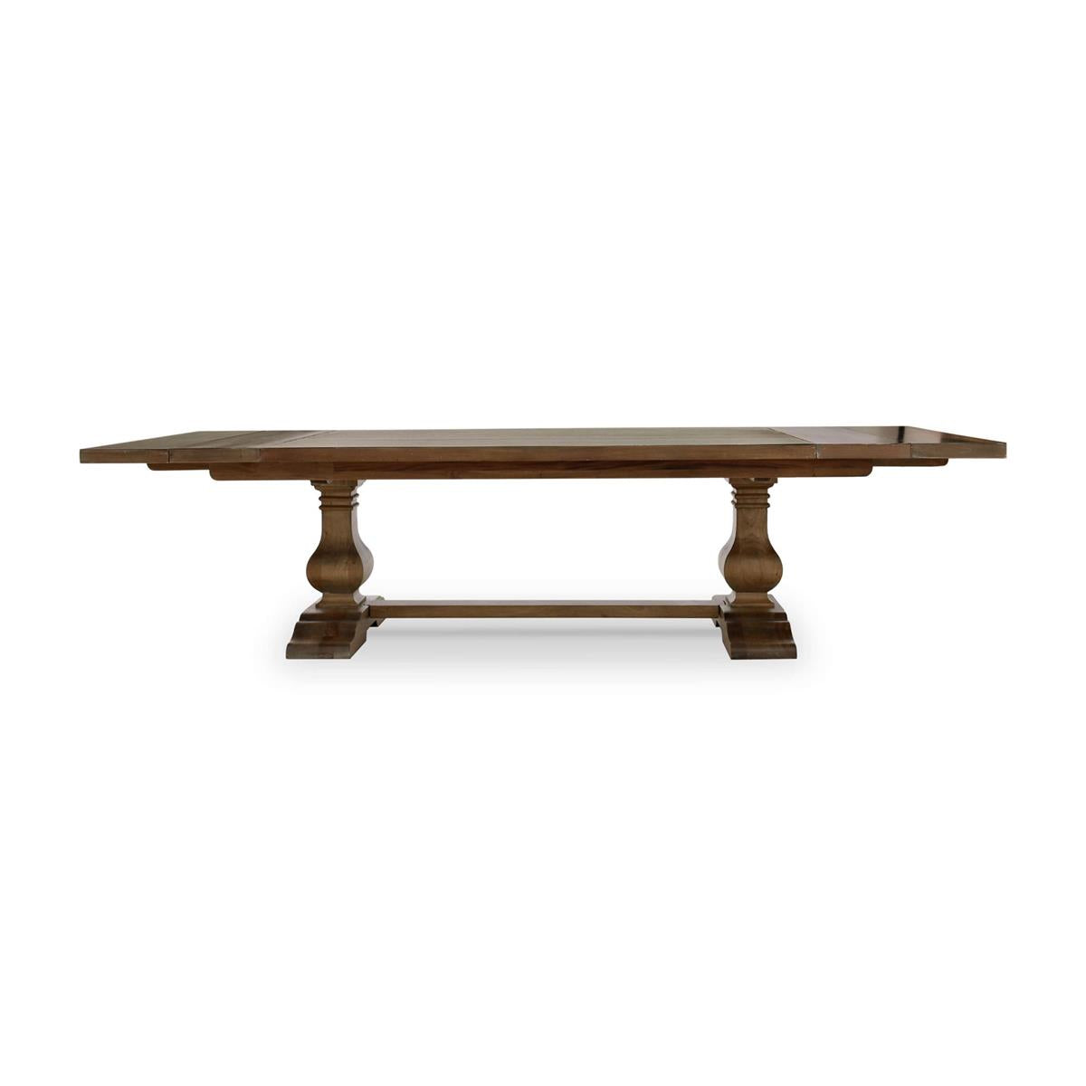 Bramble Trestle Extension Table 96'' extends to 120'' — Straw Wash