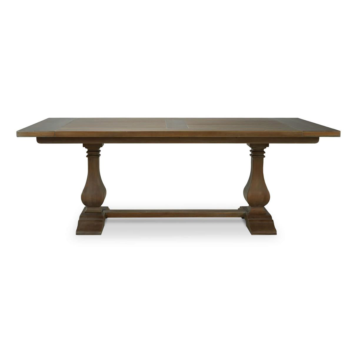 Bramble Trestle Dining Table 84'' — Straw Wash