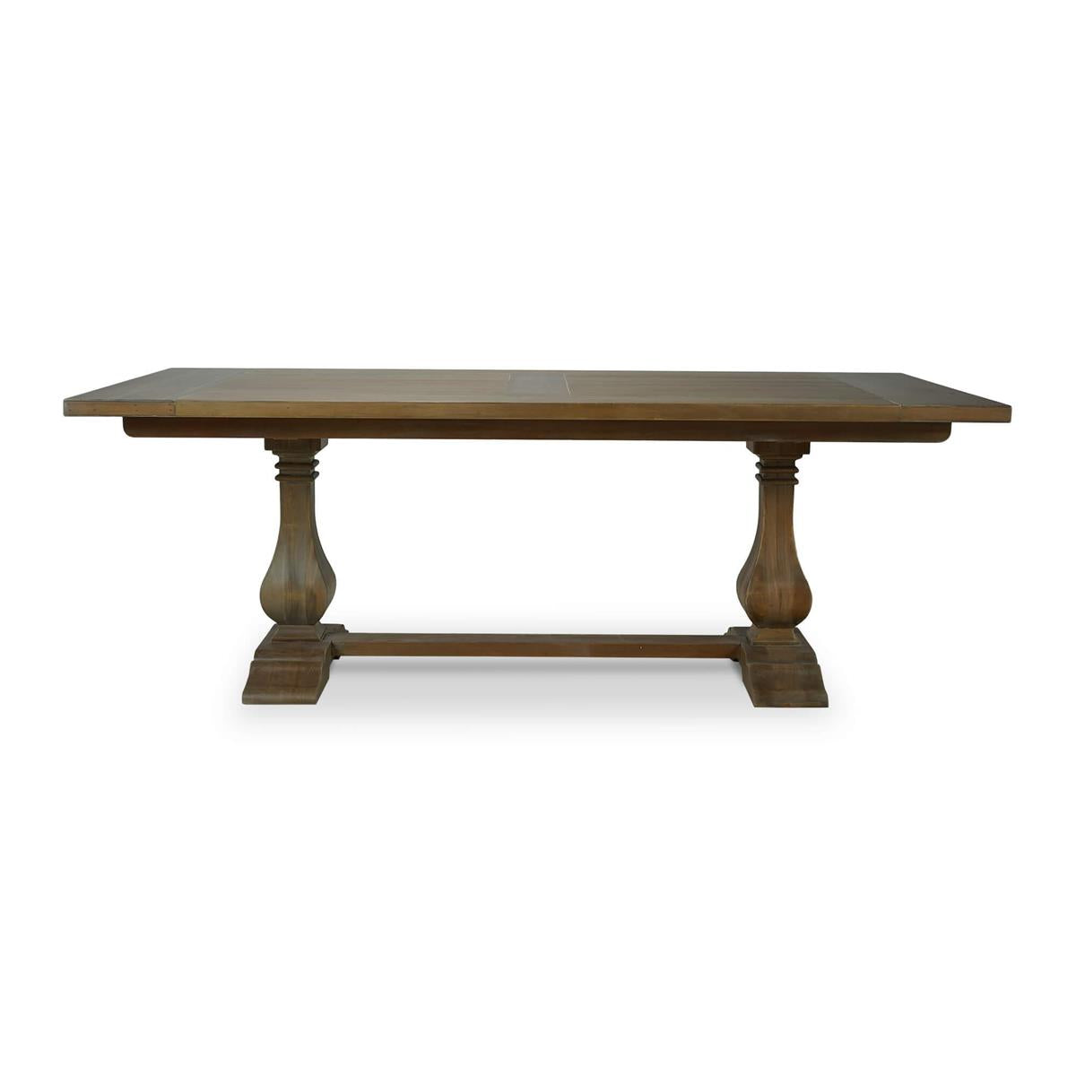 Bramble Trestle Dining Table 84'' — Straw Wash