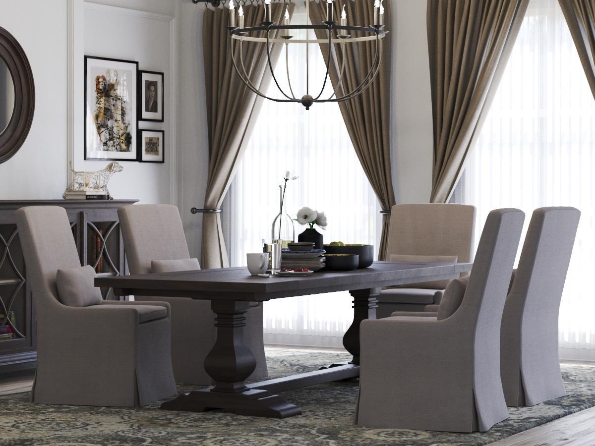 Bramble Sierra Modern Slipcovered Dining Chair w/o Castors — Camelot