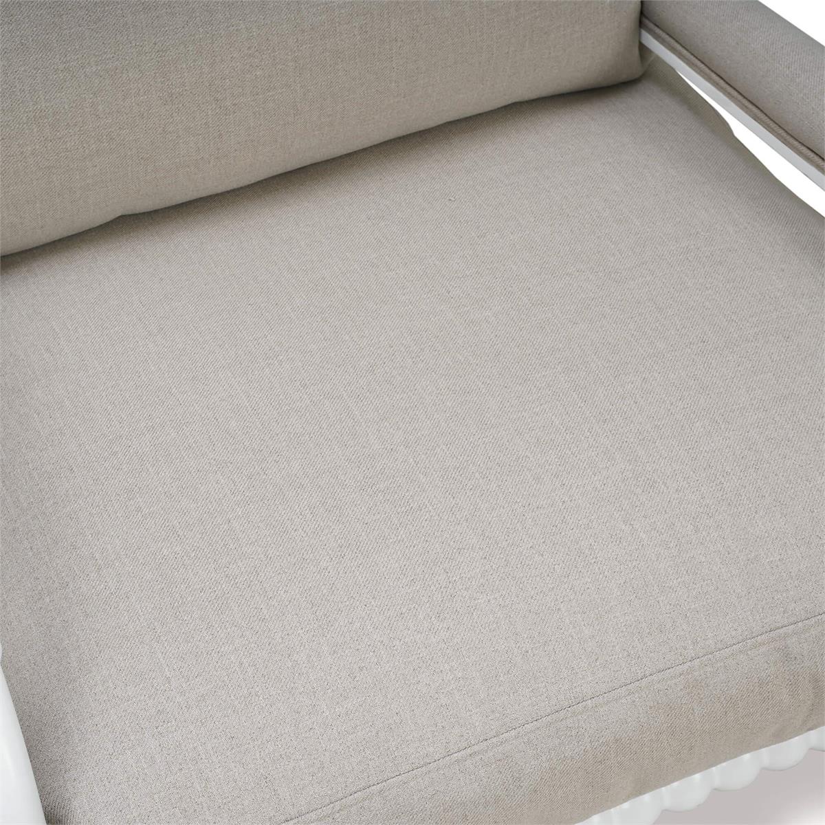 Bramble Cholet Arm Chair — Architectural White / Camelot