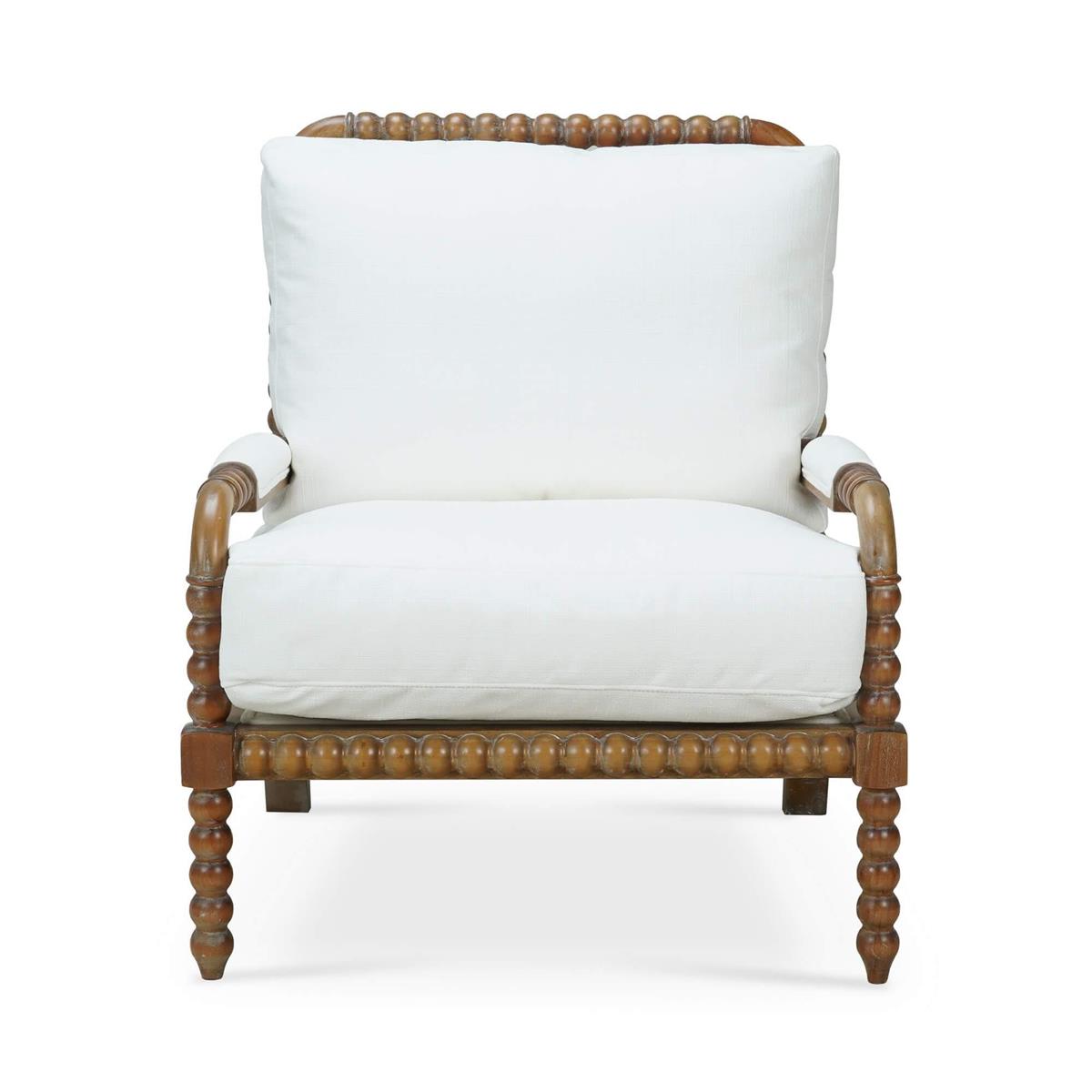 Bramble Cholet Arm Chair — Straw Wash / Arctic