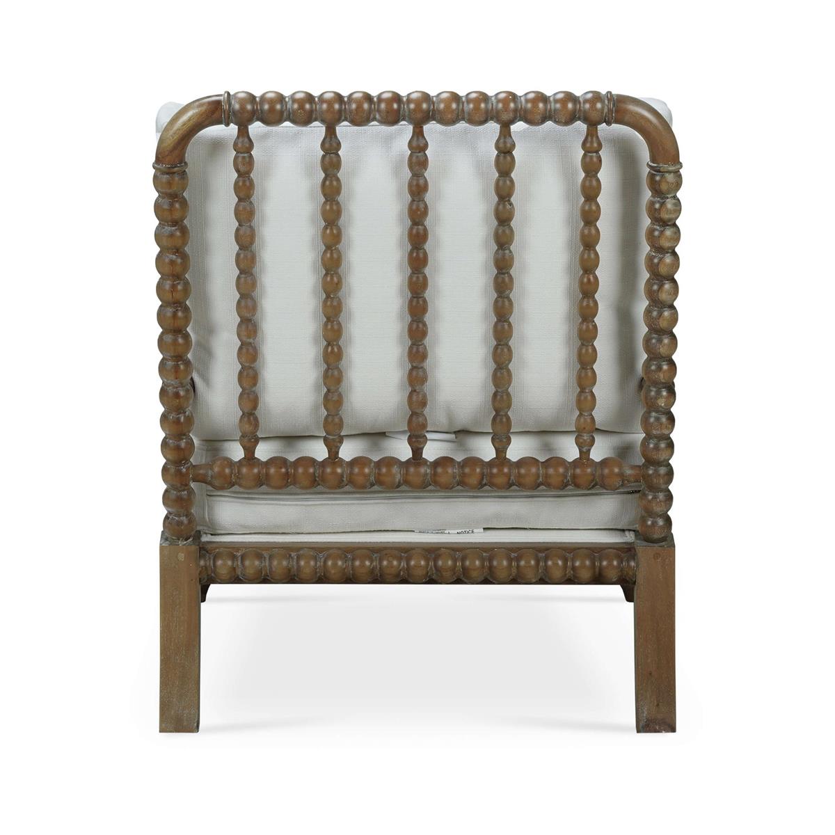 Bramble Cholet Arm Chair — Straw Wash / Arctic