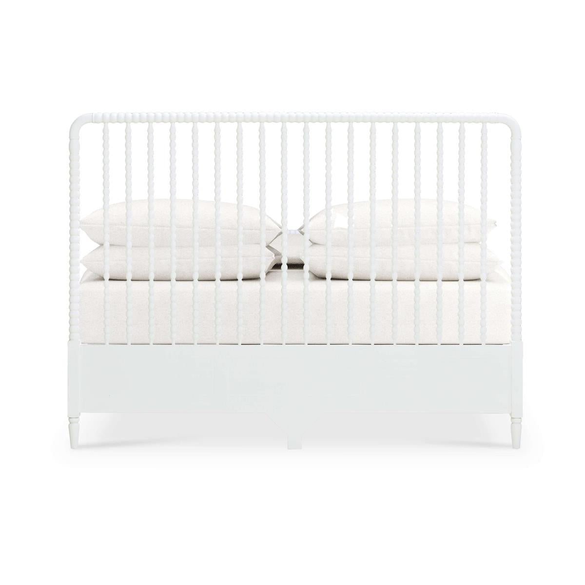 Bramble Cholet Bed King — Architectural White / Light Distressed