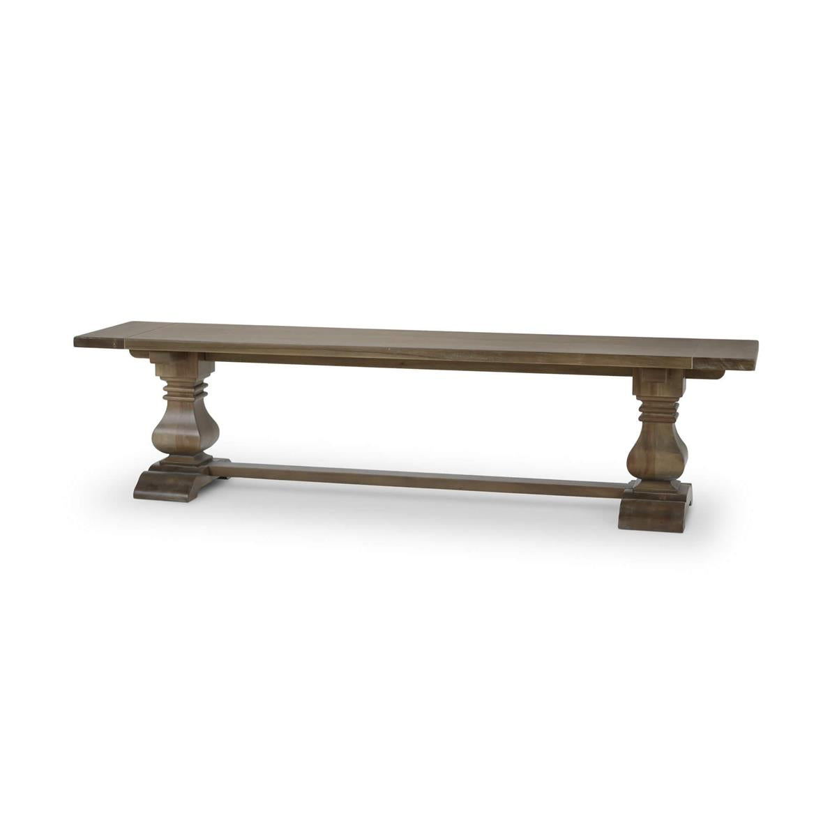 Bramble Trestle Dining Bench — Straw Wash