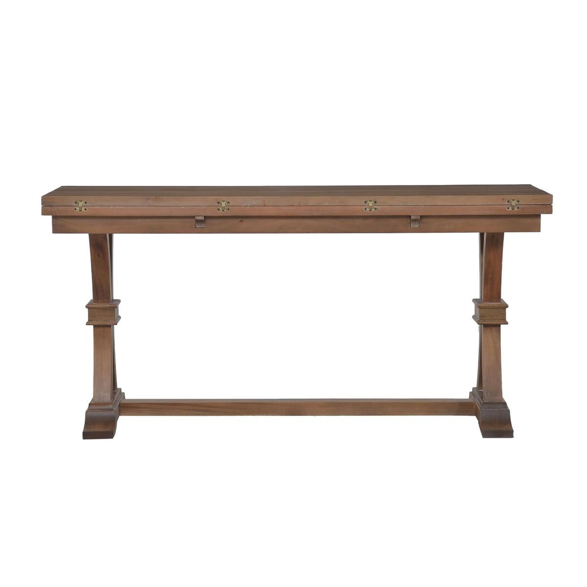 Bramble Archer Folding Top Sofa Table — Straw Wash