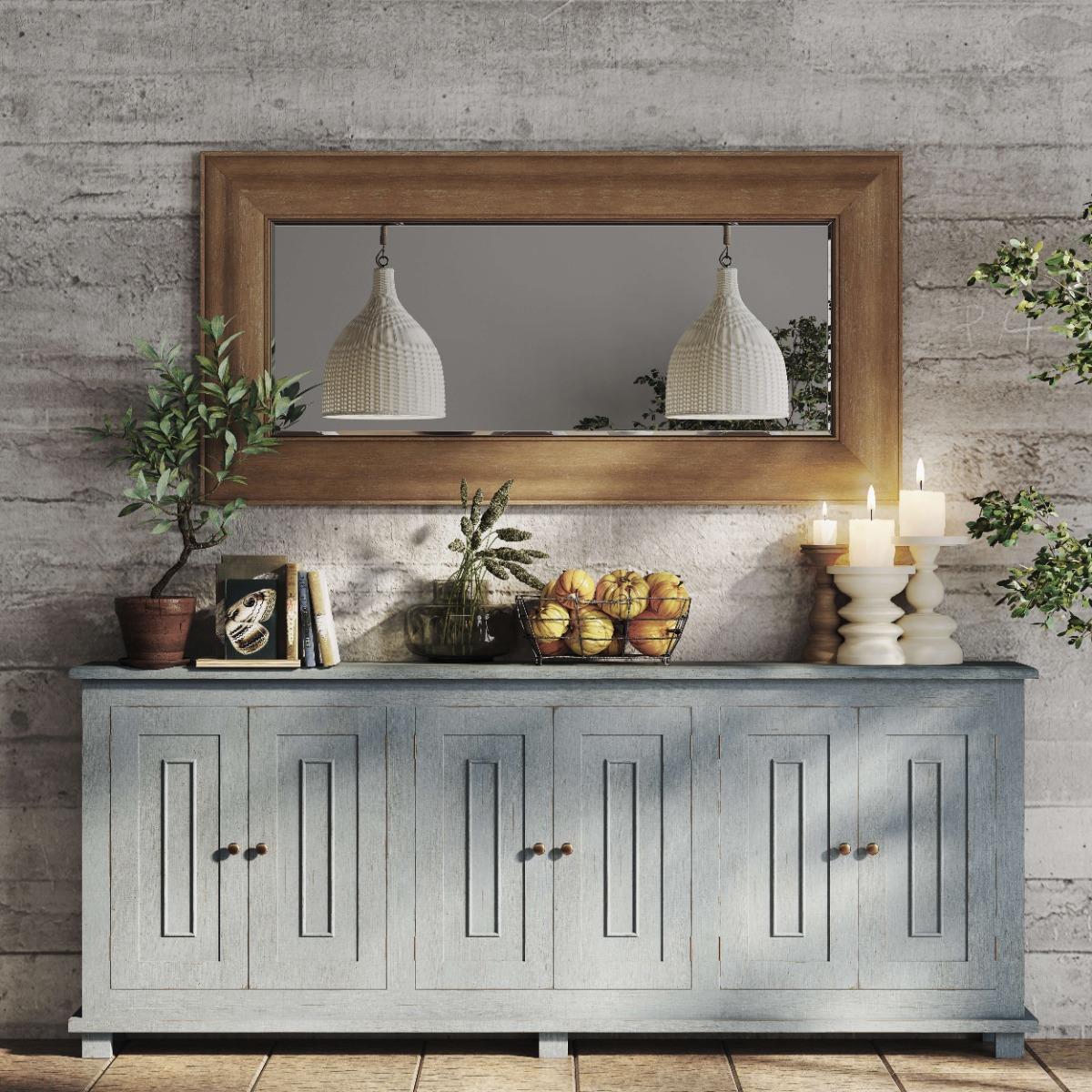 Bramble Osborne Narrow Sideboard — Ocean Blue