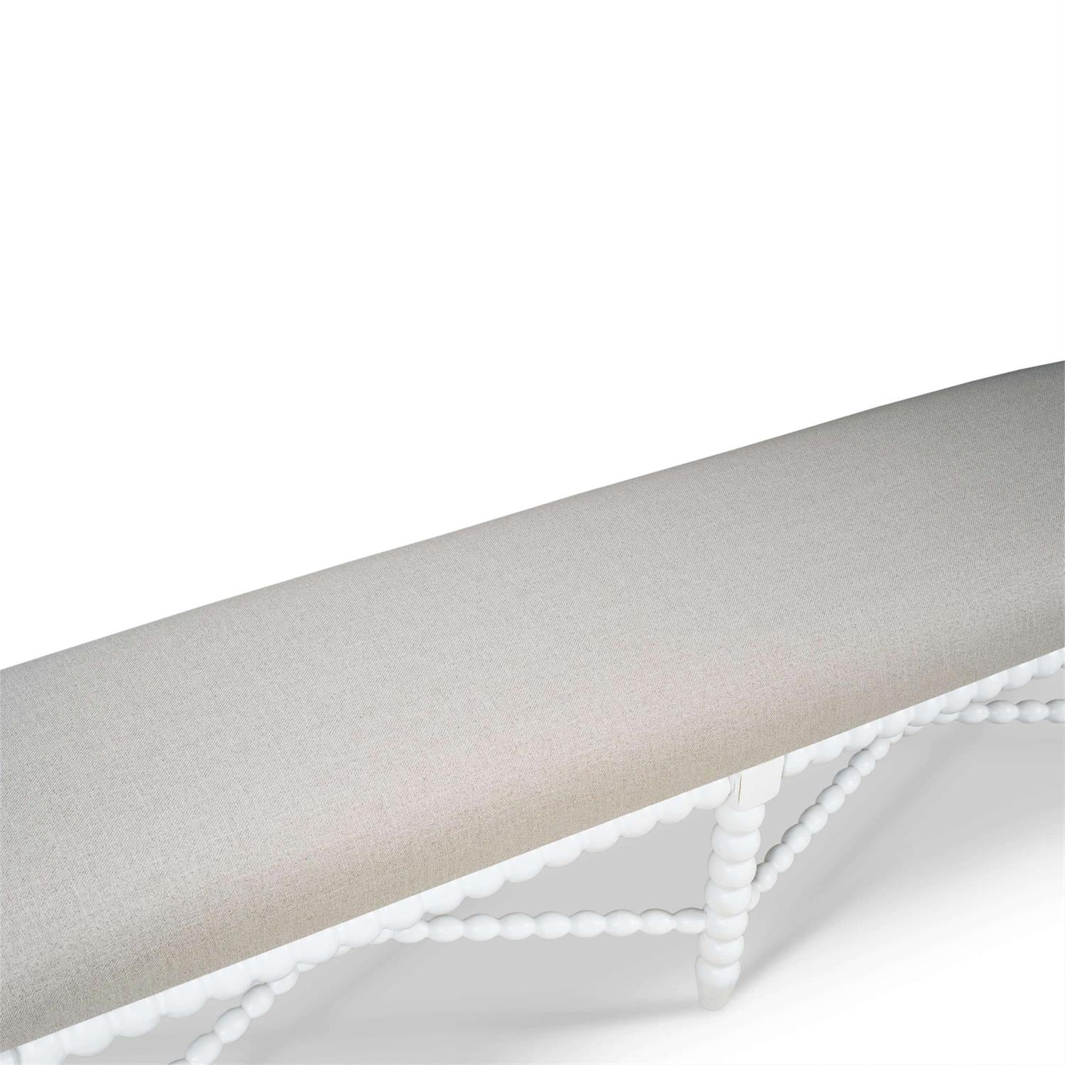 Bramble Cholet Bench Medium — Architectural White / Camelot