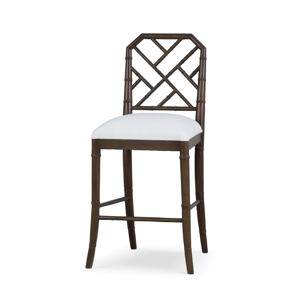 Bramble Martinique Counter Stool — Dark Walnut / Arctic