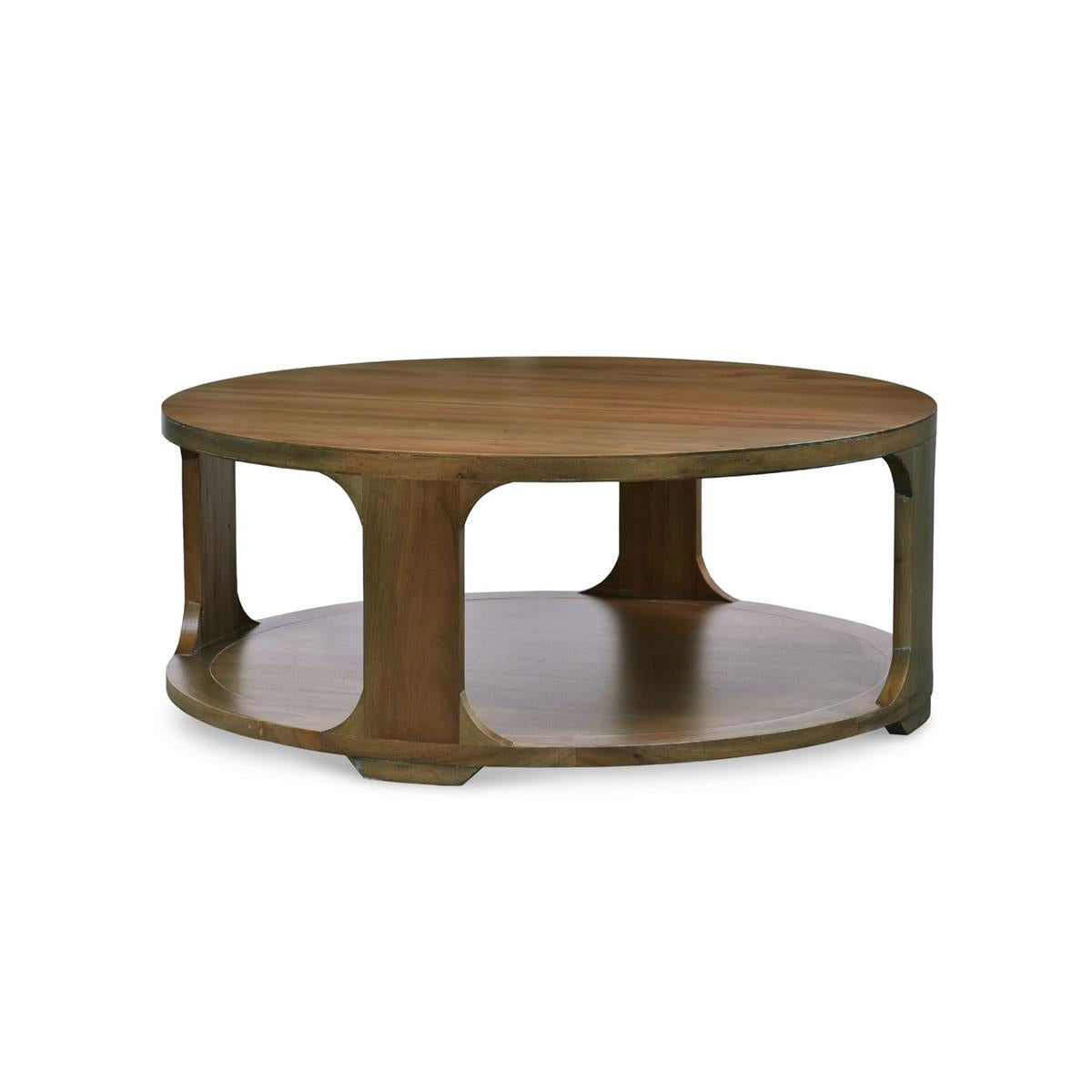 Bramble Corte Round Coffee Table — Straw Wash