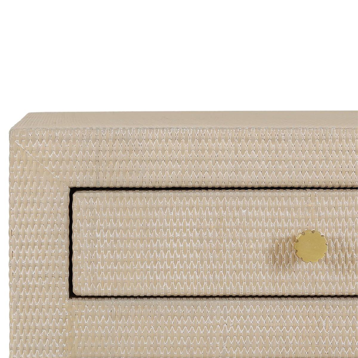 Bramble Kagu End Table Wrapped — Rattan Sandbar