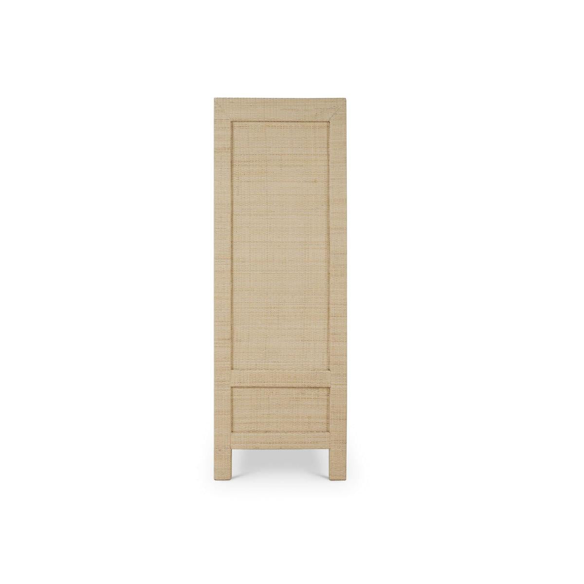 Bramble Kagu 2 Doors Sideboard w/ Raffia — Rattan Natural / True White *