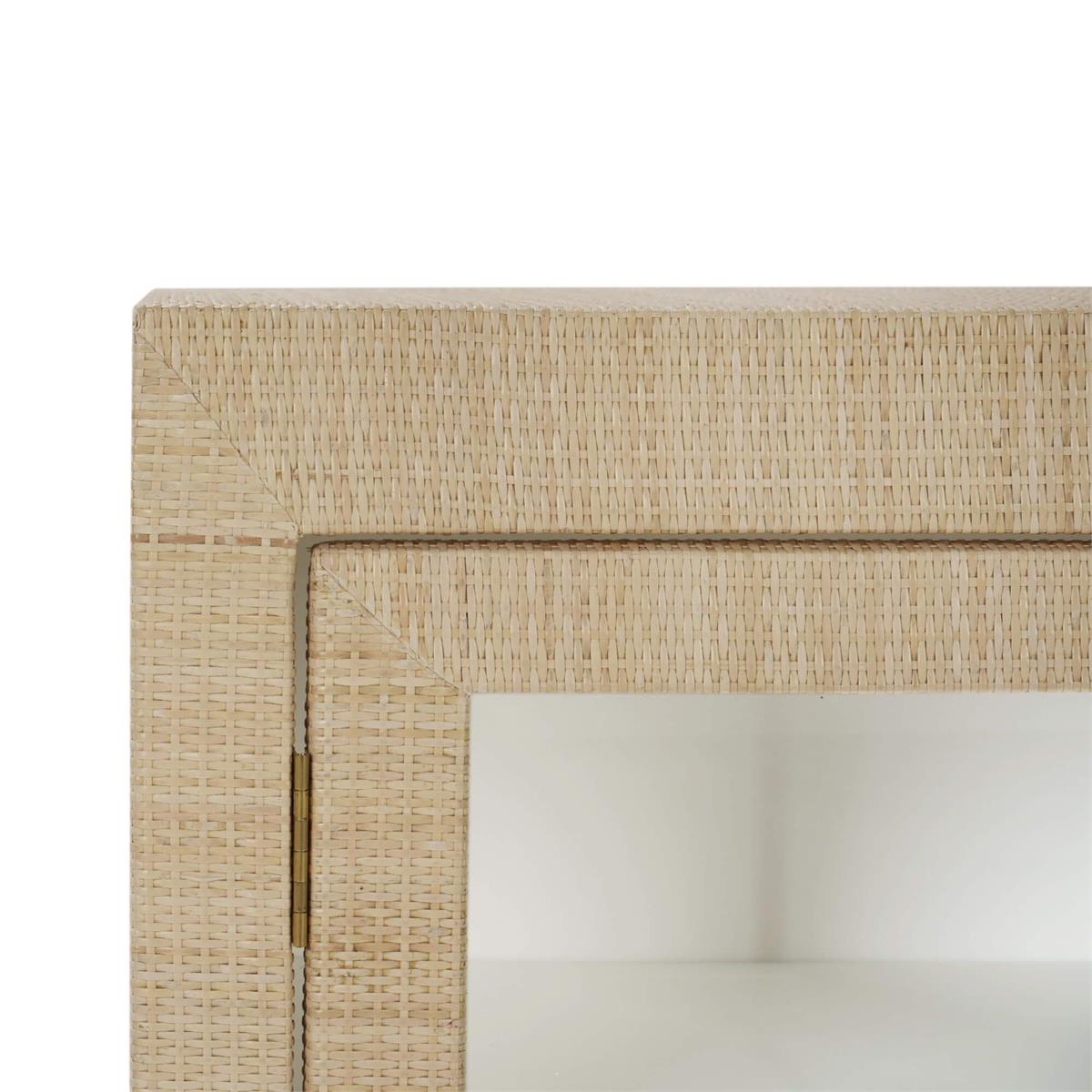 Bramble Kagu 2 Doors Sideboard w/ Raffia — Rattan Natural / True White *