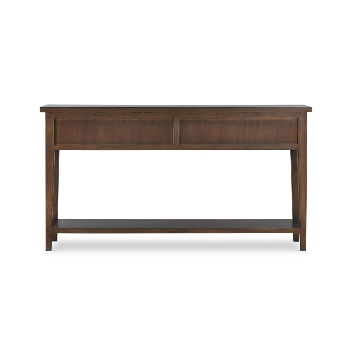 Bramble Kraton Console Table — Dark Walnut