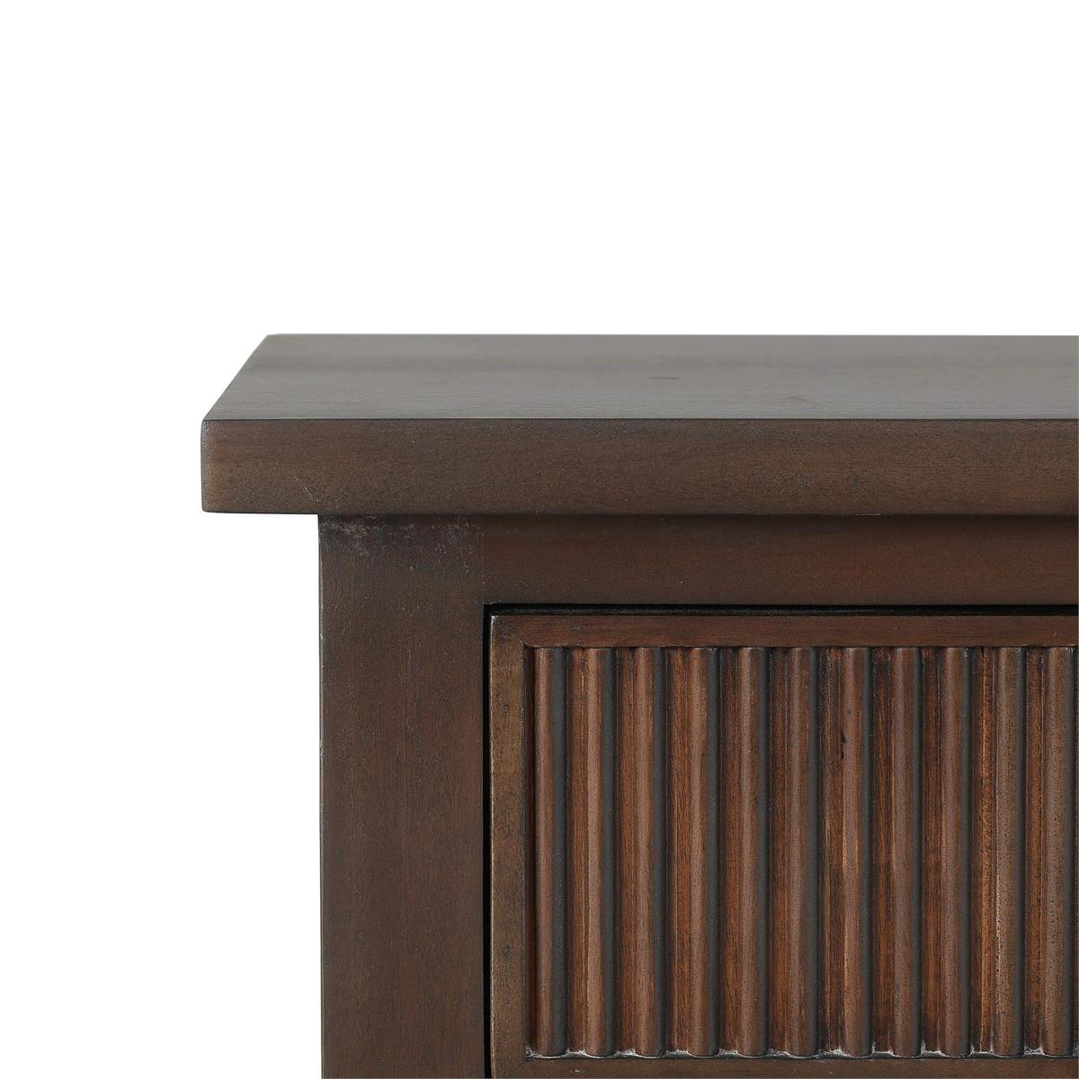 Bramble Kraton Console Table — Dark Walnut
