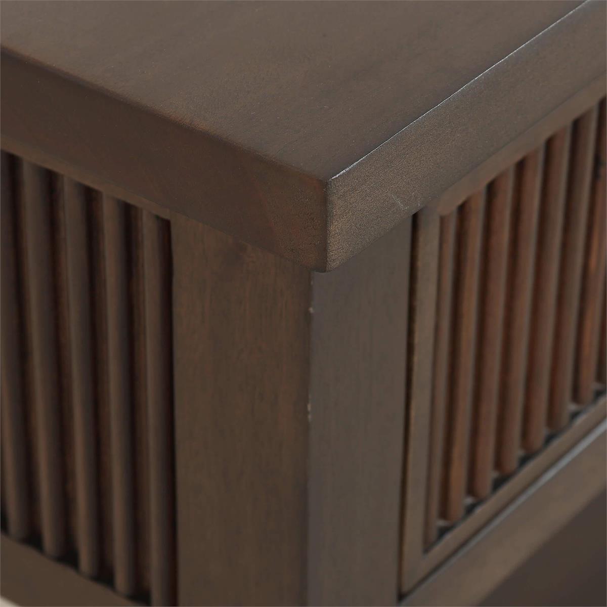 Bramble Kraton Console Table — Dark Walnut